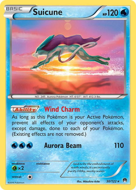 Suicune - XY - BREAKpoint Pokémon trading card