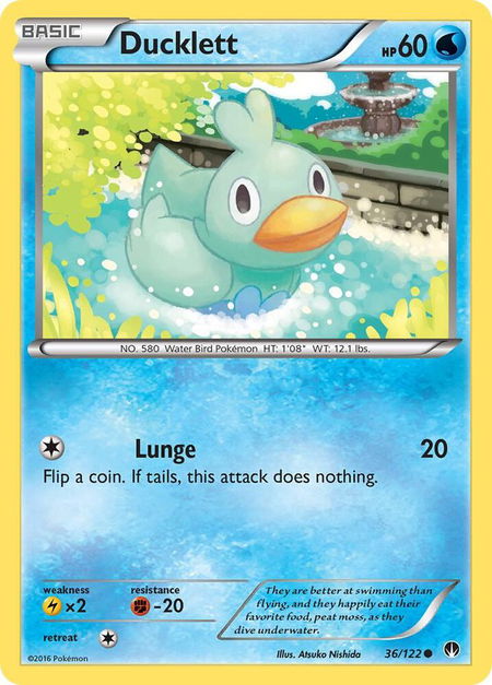 Ducklett - XY - BREAKpoint Pokémon trading card