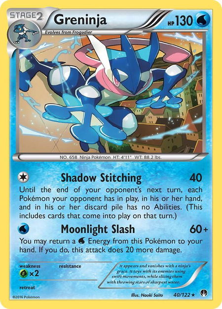 Greninja - XY - BREAKpoint Pokémon trading card