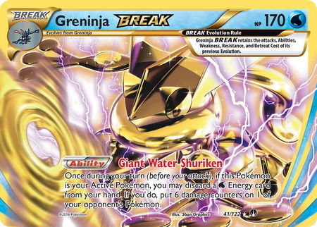 Greninja BREAK - XY - BREAKpoint Pokémon trading card