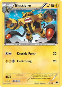 Electivire - XY - BREAKpoint (BKP) #43/122 - Uncommon Pokémon Trading Card