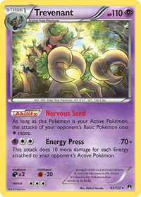 Trevenant - XY - BREAKpoint (BKP) #65/122 - Rare Pokémon Trading Card