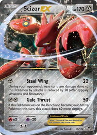 Scizor EX - XY - BREAKpoint (BKP) #76/122 - Ultra Rare Pokémon Trading Card