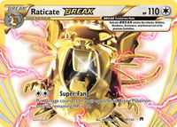 Raticate BREAK - XY - BREAKpoint (BKP) #89/122 - Rare BREAK Pokémon Trading Card