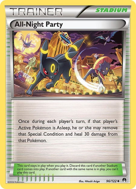 All-Night Party - XY - BREAKpoint Pokémon trading card