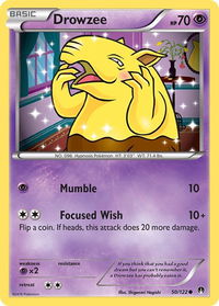Drowzee - XY - BREAKpoint (BKP) #50/122 - Common Pokémon Trading Card