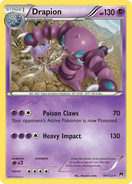 Drapion - XY - BREAKpoint Pokémon trading card