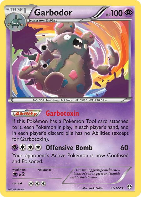 Garbodor - XY - BREAKpoint Pokémon trading card