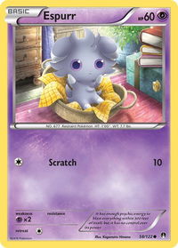 Espurr - XY - BREAKpoint (BKP) #58/122 - Common Pokémon Trading Card