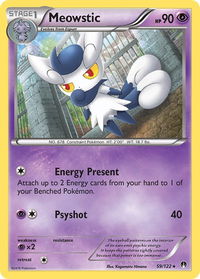 Meowstic - XY - BREAKpoint (BKP) #59/122 - Rare Pokémon Trading Card