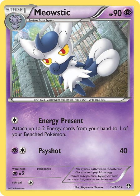 Meowstic - XY - BREAKpoint Pokémon trading card