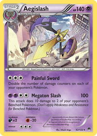 Aegislash - XY - BREAKpoint (BKP) #62/122 - Holo Rare Pokémon Trading Card