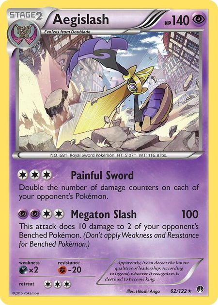 Aegislash - XY - BREAKpoint Pokémon trading card