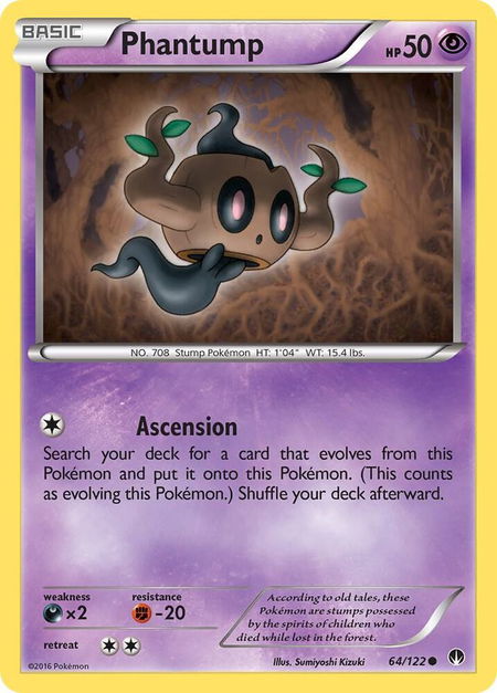 Phantump - XY - BREAKpoint Pokémon trading card