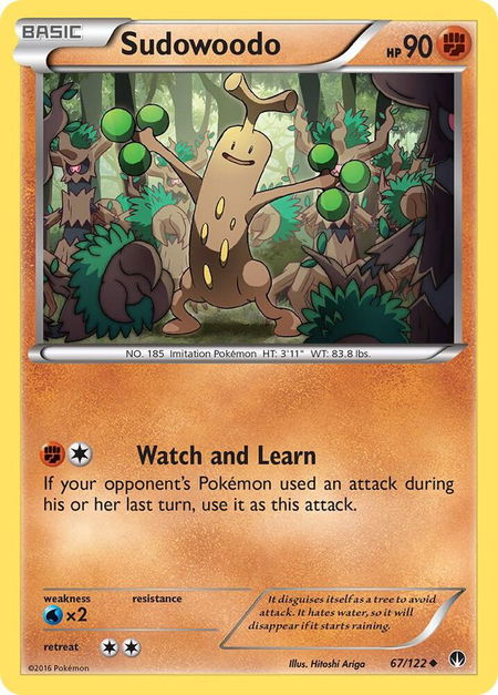 Sudowoodo - XY - BREAKpoint Pokémon trading card