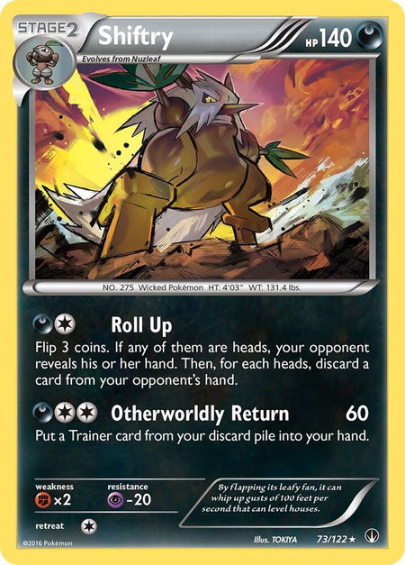 Shiftry - XY - BREAKpoint Pokémon trading card