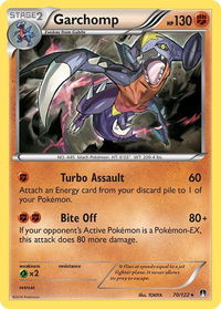 Garchomp - XY - BREAKpoint (BKP) #70/122 - Holo Rare Pokémon Trading Card