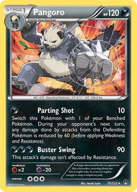 Pangoro - XY - BREAKpoint (BKP) #75/122 - Rare Pokémon Trading Card