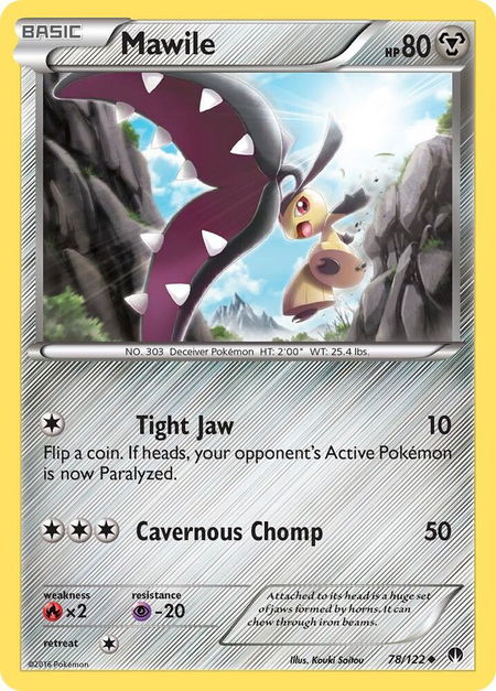 Mawile - XY - BREAKpoint Pokémon trading card