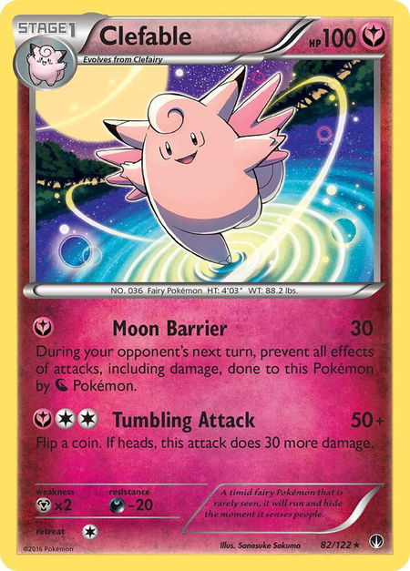 Clefable - XY - BREAKpoint Pokémon trading card