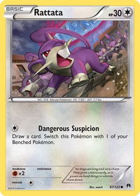Rattata - XY - BREAKpoint (BKP) #87/122 - Common Pokémon Trading Card