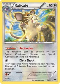 Raticate - XY - BREAKpoint (BKP) #88/122 - Rare Pokémon Trading Card