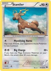Stantler - XY - BREAKpoint (BKP) #91/122 - Uncommon Pokémon Trading Card