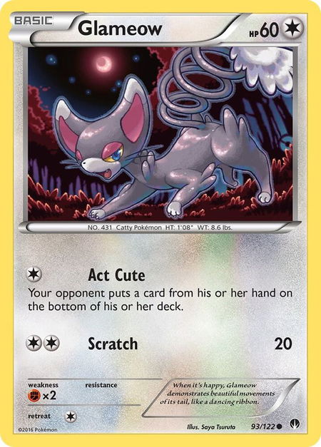 Glameow - XY - BREAKpoint Pokémon trading card