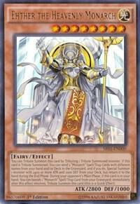Ehther the Heavenly Monarch trading card from Structure Deck: Emperor of Darkness Ehther the Heavenly Monarch - Structure Deck: Emperor of Darkness YuGiOh trading card