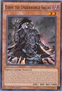 Eidos the Underworld Squire - Structure Deck: Emperor of Darkness (SR01) #SR01-EN002 - Super Rare YuGiOh Trading Card