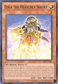 Edea the Heavenly Squire - Structure Deck: Emperor of Darkness (SR01) #SR01-EN003 - Super Rare YuGiOh Trading Card