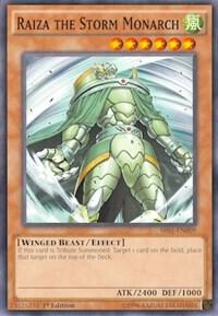 Raiza the Storm Monarch trading card from Structure Deck: Emperor of Darkness Raiza the Storm Monarch - Structure Deck: Emperor of Darkness YuGiOh trading card