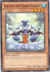 Escher the Frost Vassal trading card from Structure Deck: Emperor of Darkness Escher the Frost Vassal - Structure Deck: Emperor of Darkness YuGiOh trading card