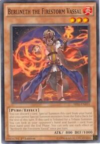 Berlineth the Firestorm Vassal - Structure Deck: Emperor of Darkness (SR01) #SR01-EN014 - Common / Short Print YuGiOh Trading Card