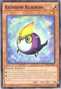 Rainbow Kuriboh trading card from Structure Deck: Emperor of Darkness Rainbow Kuriboh - Structure Deck: Emperor of Darkness YuGiOh trading card
