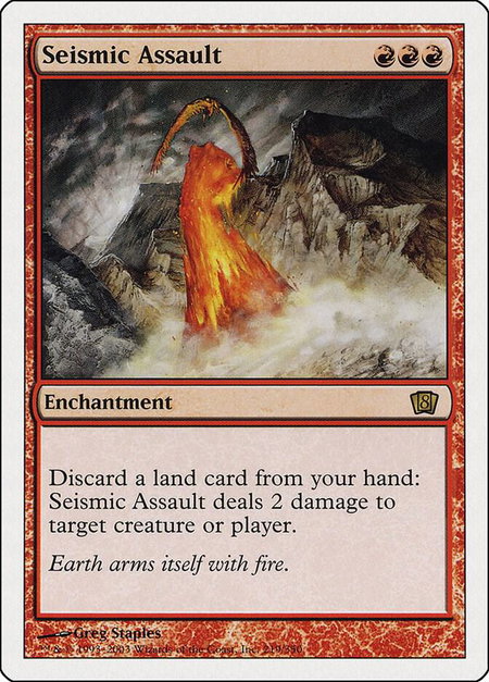 Seismic Assault - 8th Edition Magic: The Gathering trading card