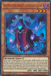 The Phantom Knights of Ancient Cloak trading card from Wing Raiders The Phantom Knights of Ancient Cloak - Wing Raiders YuGiOh trading card