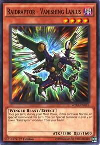 Raidraptor - Vanishing Lanius - Wing Raiders (WIRA) #WIRA-EN016 - Common / Short Print YuGiOh Trading Card