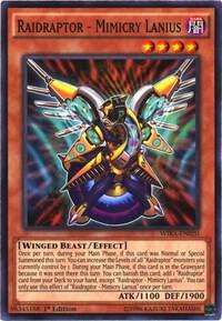 Raidraptor - Mimicry Lanius - Wing Raiders YuGiOh trading card