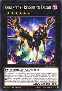 Raidraptor - Revolution Falcon trading card from Wing Raiders Raidraptor - Revolution Falcon - Wing Raiders YuGiOh trading card