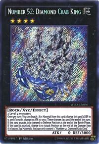 Number 52: Diamond Crab King - Wing Raiders YuGiOh trading card