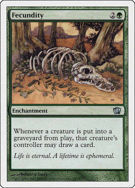 Fecundity - 8th Edition Magic: The Gathering trading card