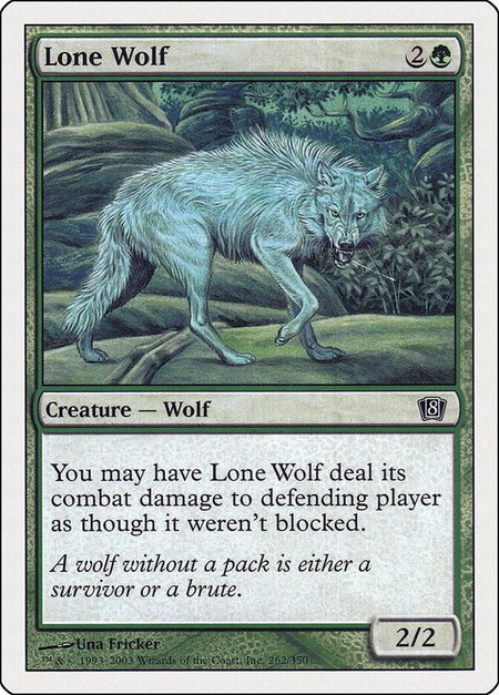 Lone Wolf - 8th Edition Magic: The Gathering trading card