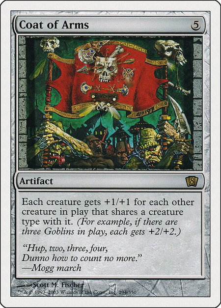 Coat of Arms - 8th Edition Magic: The Gathering trading card