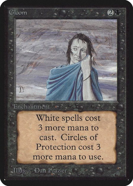 Gloom - Alpha Edition Magic: The Gathering trading card