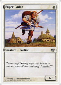 Eager Cadet - 8th Edition (8ED) #S1 - Common Magic: The Gathering Trading Card