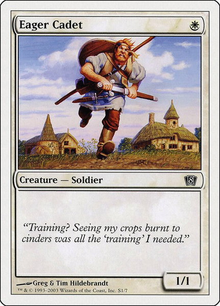 Eager Cadet - 8th Edition Magic: The Gathering trading card