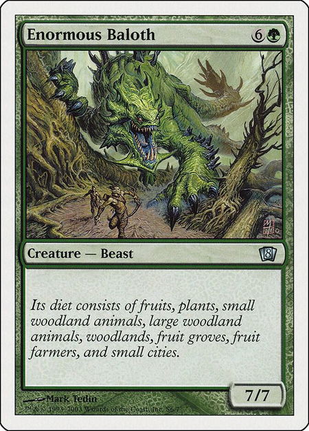 Enormous Baloth - 8th Edition Magic: The Gathering trading card