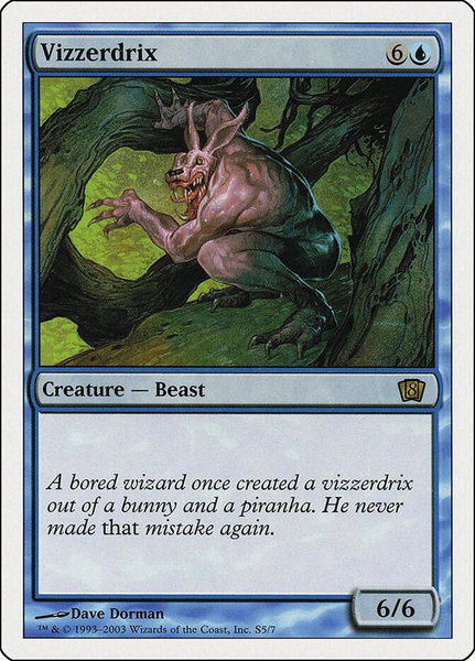 Vizzerdrix trading card from 8th Edition Vizzerdrix - 8th Edition Magic: The Gathering trading card