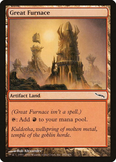 Great Furnace - Mirrodin Magic: The Gathering trading card
